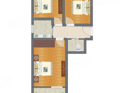 3室1厅 60.10平米