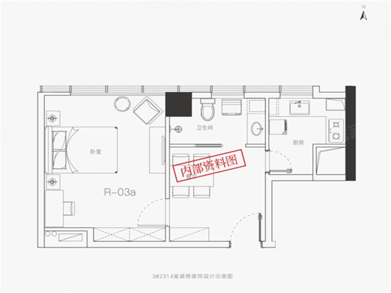 蜀山城投鸿锦里1室1厅52㎡万二手房图片