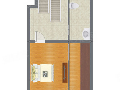 1室2厅 34.16平米