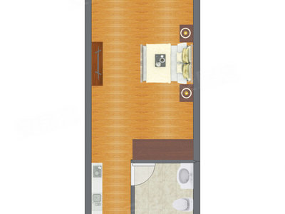 1室0厅 31.00平米
