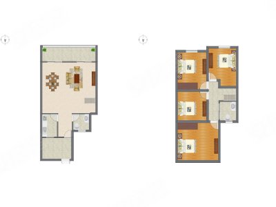 3室2厅 89.71平米