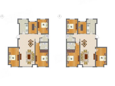 4室2厅 135.21平米