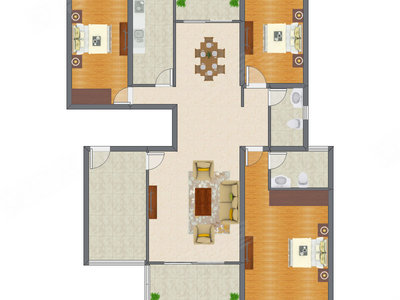 3室2厅 170.85平米