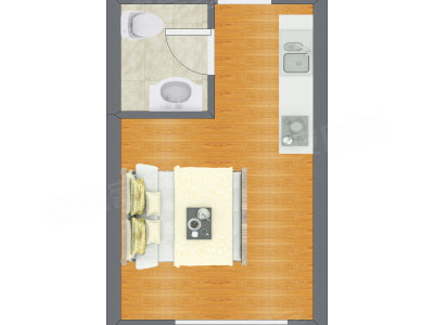 1室1厅 31.14平米