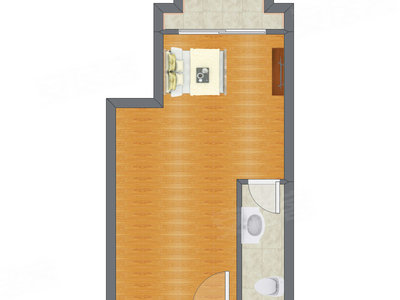 1室1厅 28.83平米