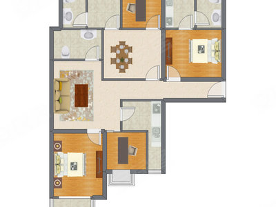 4室2厅 120.28平米
