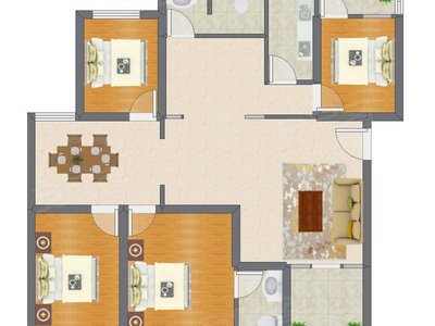 4室2厅 142.11平米
