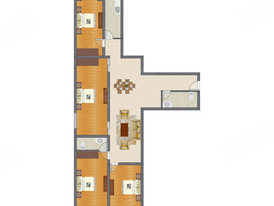 4室2厅 205.10平米