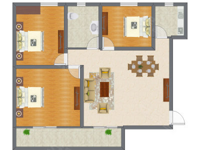 3室2厅 112.30平米