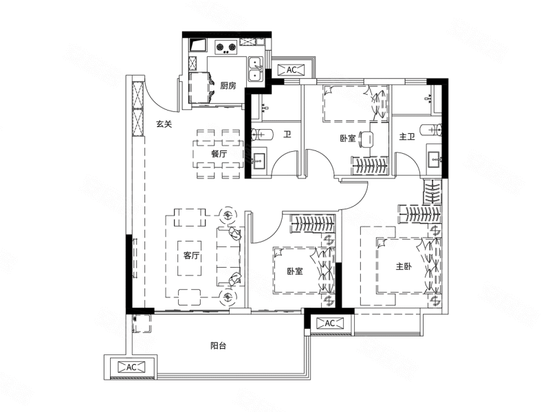 厨卫全明 动静分离 大户型 保利艾溪湖 来电价格可议