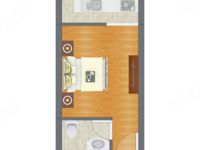 1室0厅 32.54平米