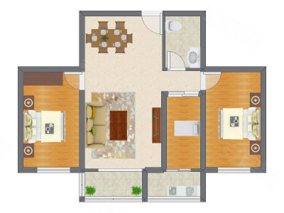 3室2厅 95.90平米