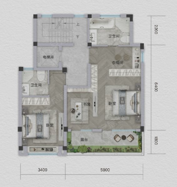 绿城泰然湖境春风4室2厅5卫225㎡南276万