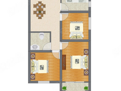 3室1厅 94.78平米