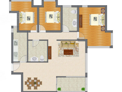 3室2厅 139.15平米