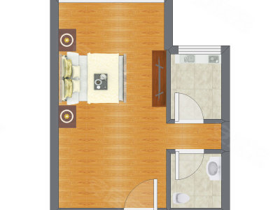 1室0厅 39.50平米