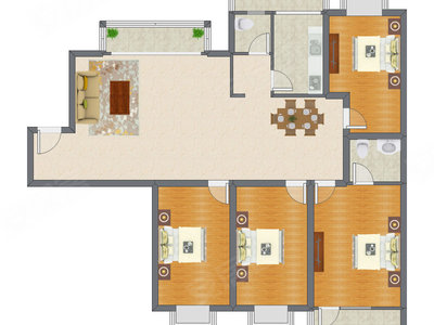 4室2厅 180.58平米