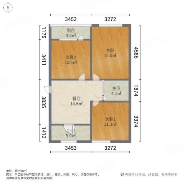 丰庄北路151弄小区3室1厅1卫81㎡南北295万