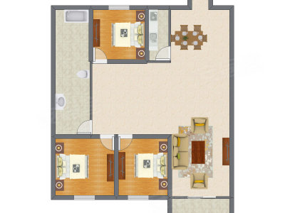 3室2厅 106.01平米