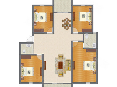 4室1厅 112.05平米