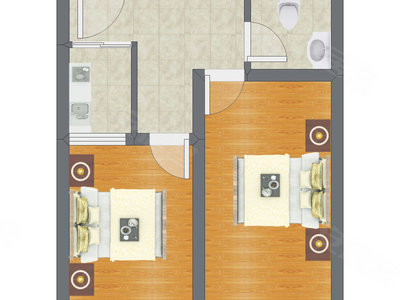 2室0厅 46.50平米