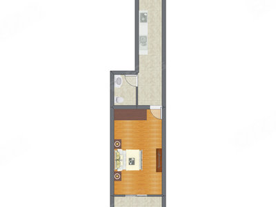 1室0厅 53.56平米
