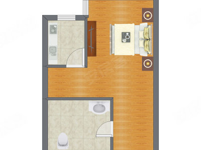 1室0厅 37.33平米