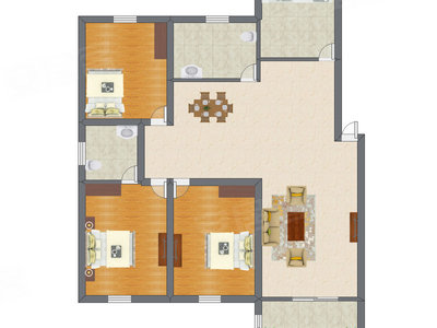 3室1厅 90.10平米