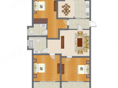 3室2厅 148.25平米