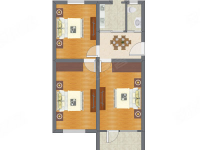 3室1厅 129.40平米