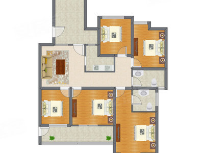 5室2厅 136.12平米