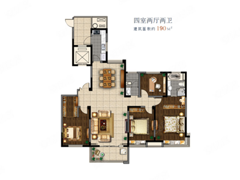 文渊府(新房)4室2厅190㎡万二手房图片