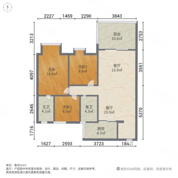 景湖湾畔户型图图片