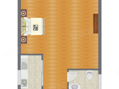 1室0厅 40.12平米