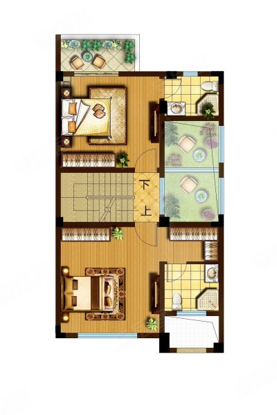 园博园旁联排别墅主城院墅