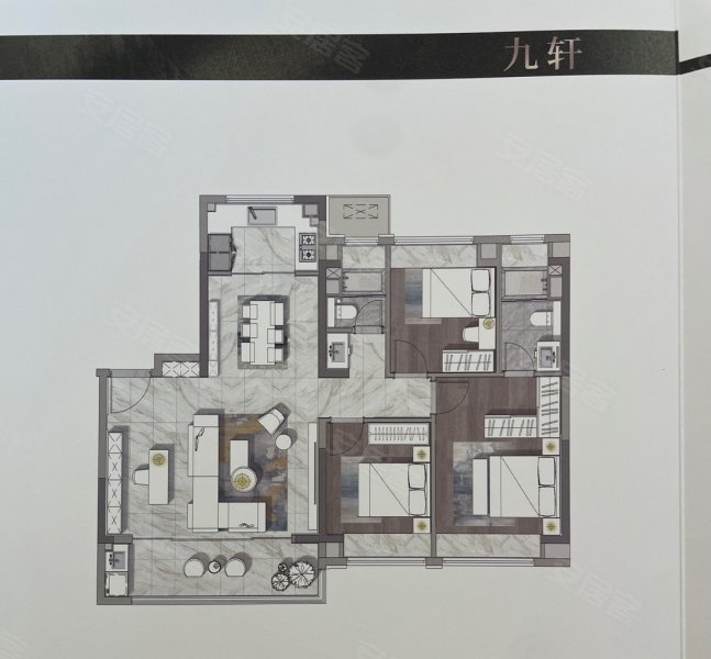 中建·源上九里3室2厅2卫116㎡南490万