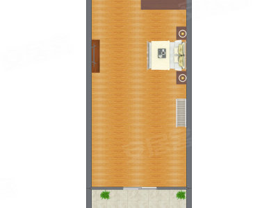 1室1厅 68.00平米