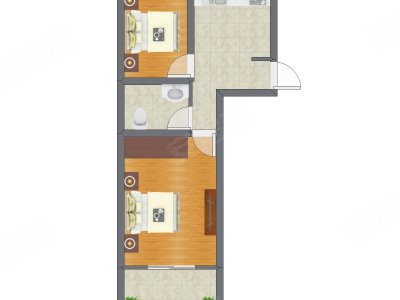 2室0厅 38.17平米