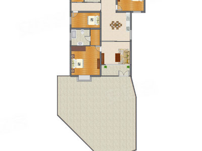 3室2厅 163.78平米