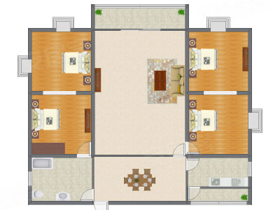 4室2厅 169.40平米