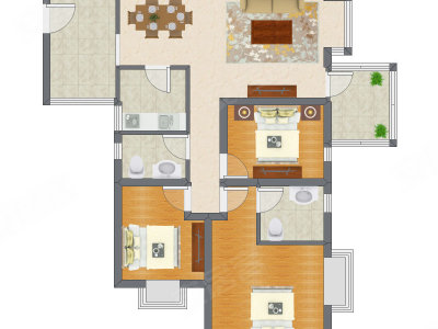 3室2厅 112.55平米