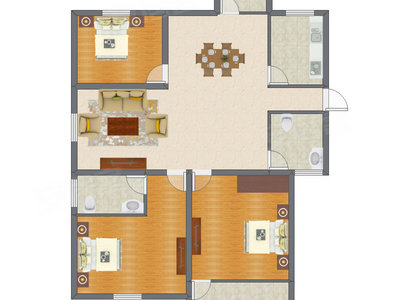 3室2厅 113.94平米