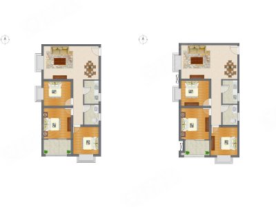 3室2厅 98.06平米