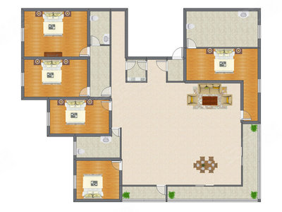 5室2厅 328.85平米