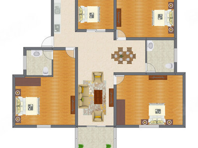 4室2厅 139.80平米