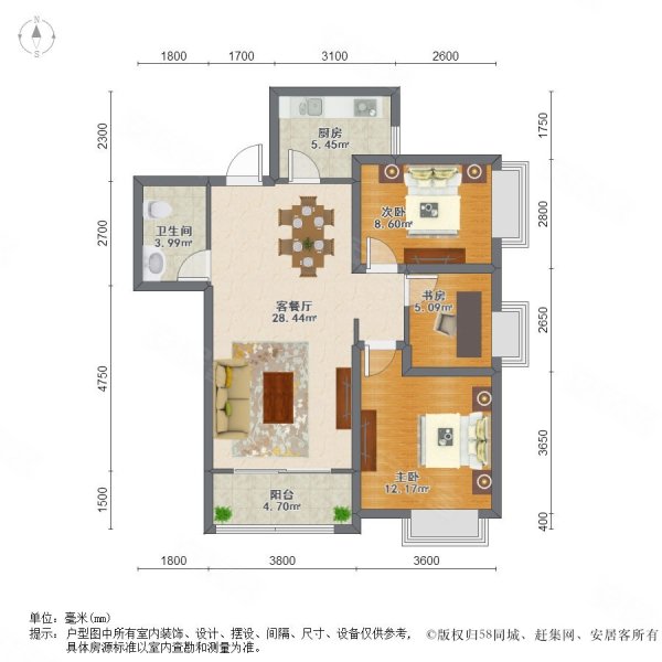 南飞鸿天锦 赠送12平 近地铁 交通便利 得房率高 鱼化寨