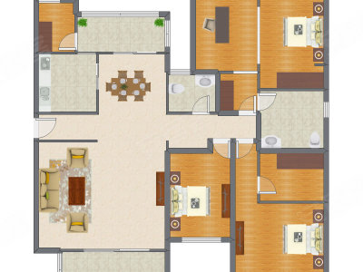 3室2厅 172.75平米