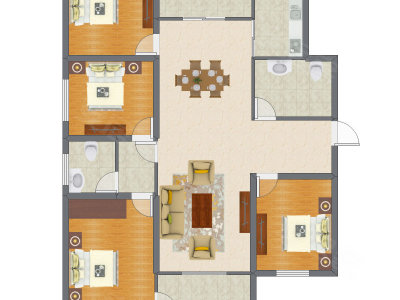 4室2厅 151.01平米
