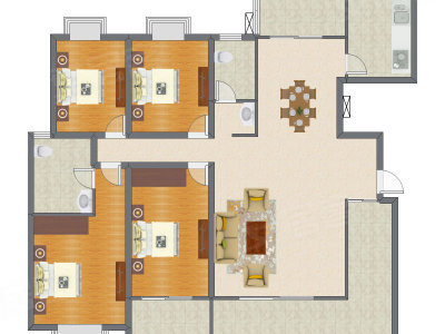 4室2厅 191.20平米