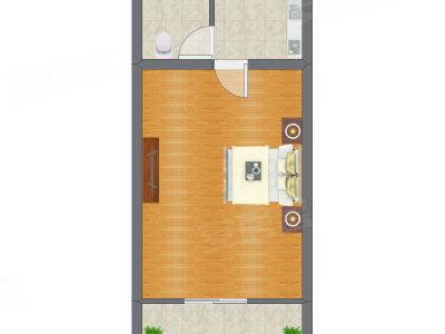 1室0厅 67.00平米户型图